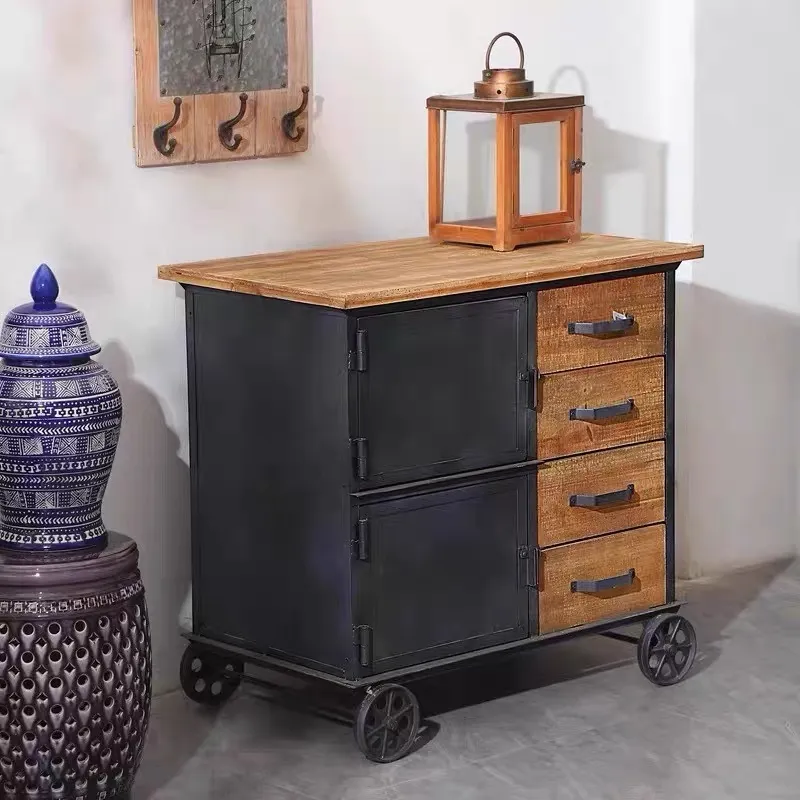 Industrial Style Solid Wood Di - Meal Prep Restaurant recension och pris