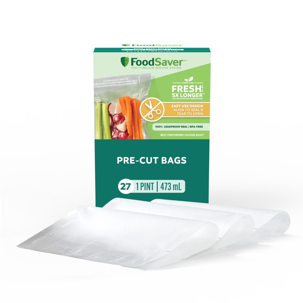 FoodSaver Pint Vacuum Seal Bag - Meal Prep Cutting recension och pris