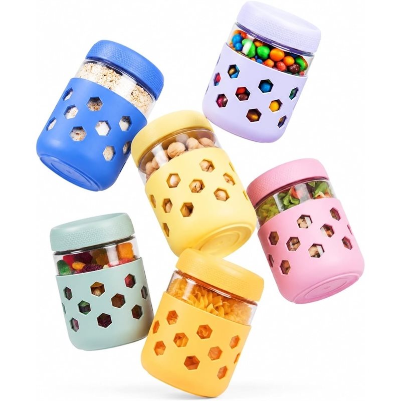 SOFT-Glass Jars With Airtight  - Meal Prep Oatmeal Jars recension och pris
