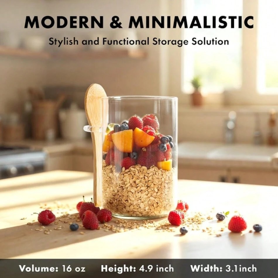 Tyrixma Overnight Oats Contain - Meal Prep Oatmeal Jars recension och pris