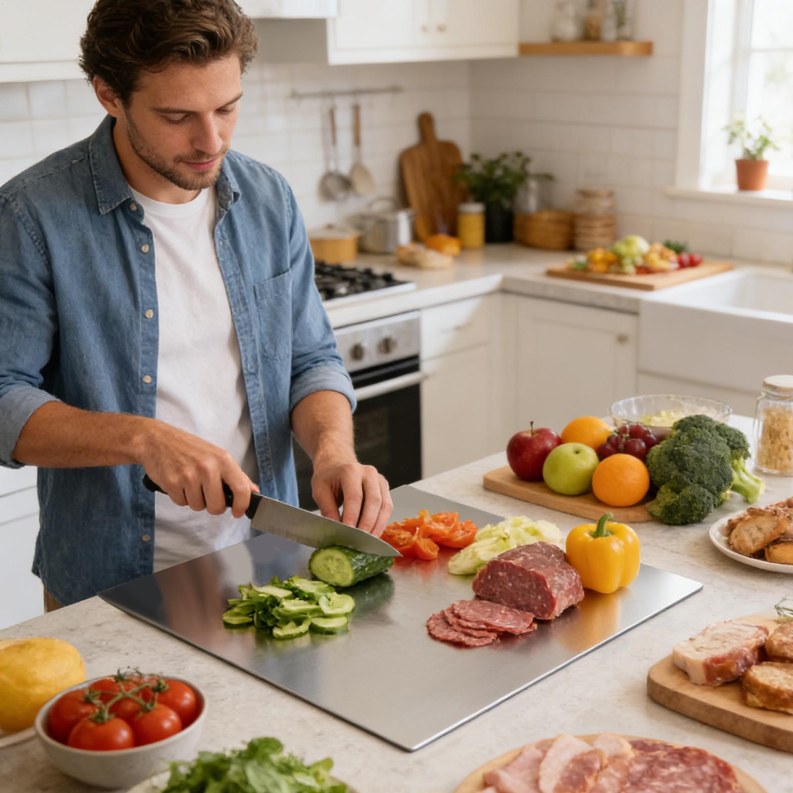 Stainless Steel Cutting Board  - Meal Prep Kitchen recension och pris