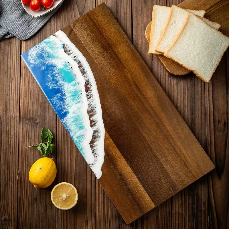 Acacia Wood Cutting Board with - Meal Prep Cutting recension och pris