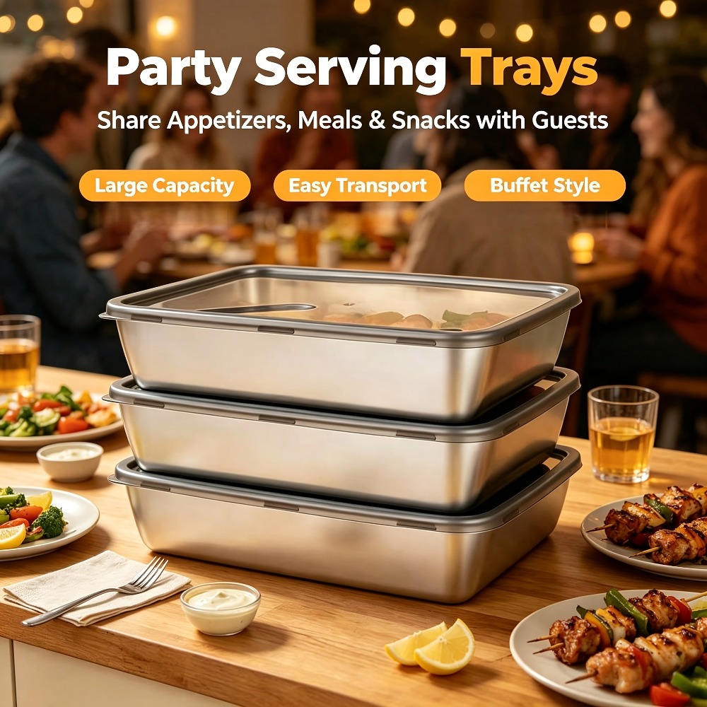 6pcs Stainless Steel Food Stor - Meal Prep Ideas recension och pris