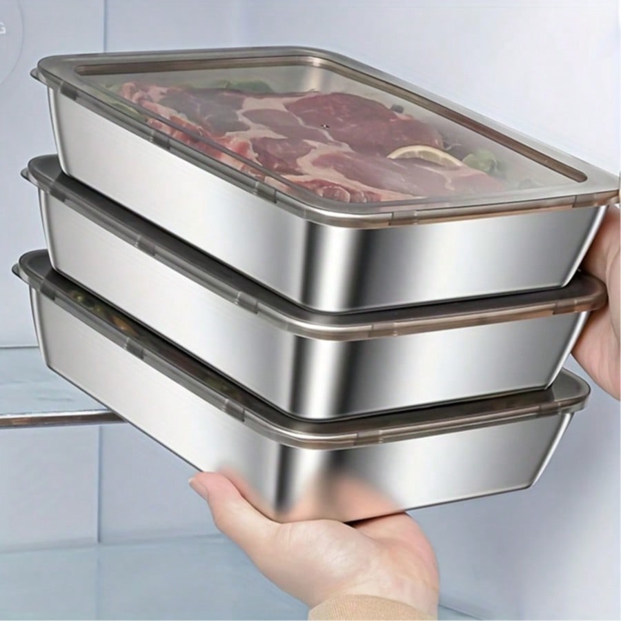 6pcs(3 Boxes+ 3 Lids) Stainles - Meal Prep Kitchen recension och pris
