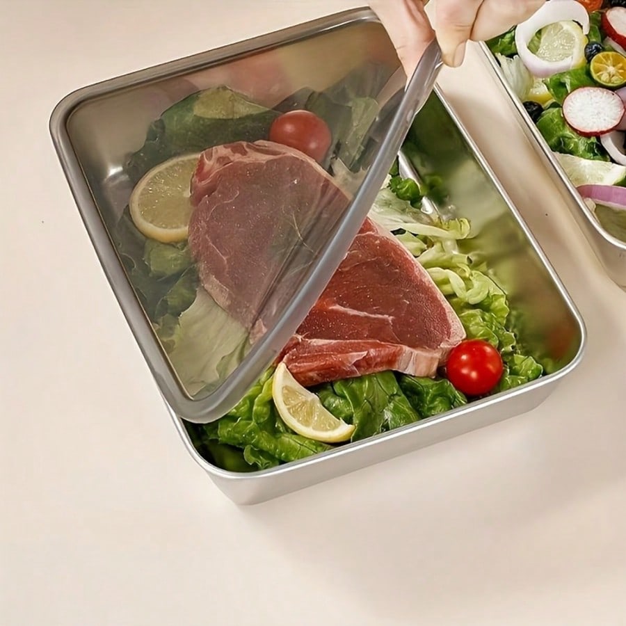 6pcs(3 Boxes+ 3 Lids) Stainles - Meal Prep Kitchen recension och pris
