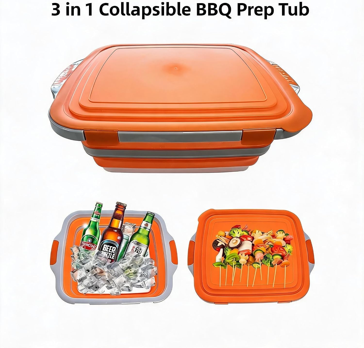 3 IN1 M Collapsible BBQ Prep T - Meal Prep Cutting recension och pris