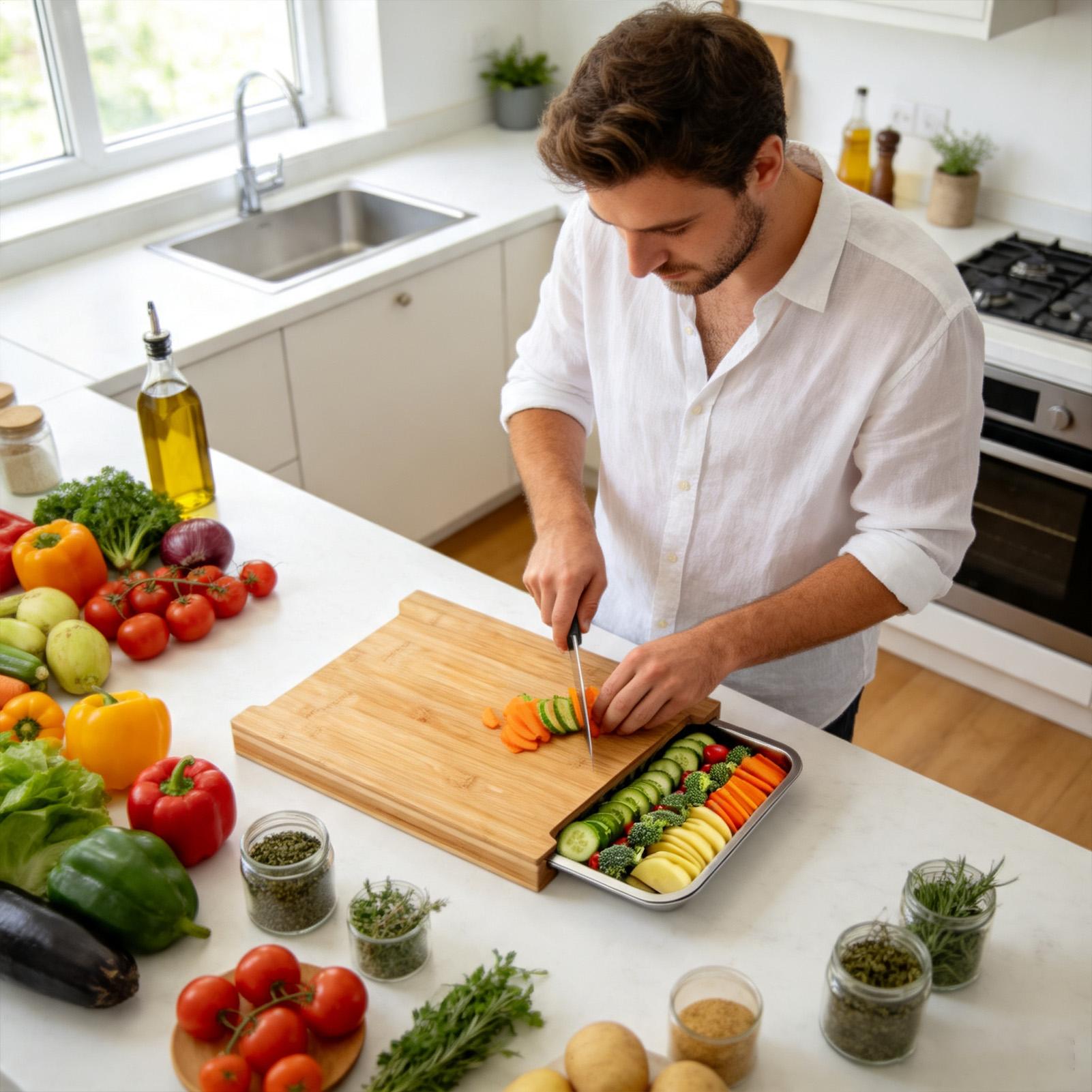 Wood Cutting Boards For Kitche - Meal Prep Cutting recension och pris
