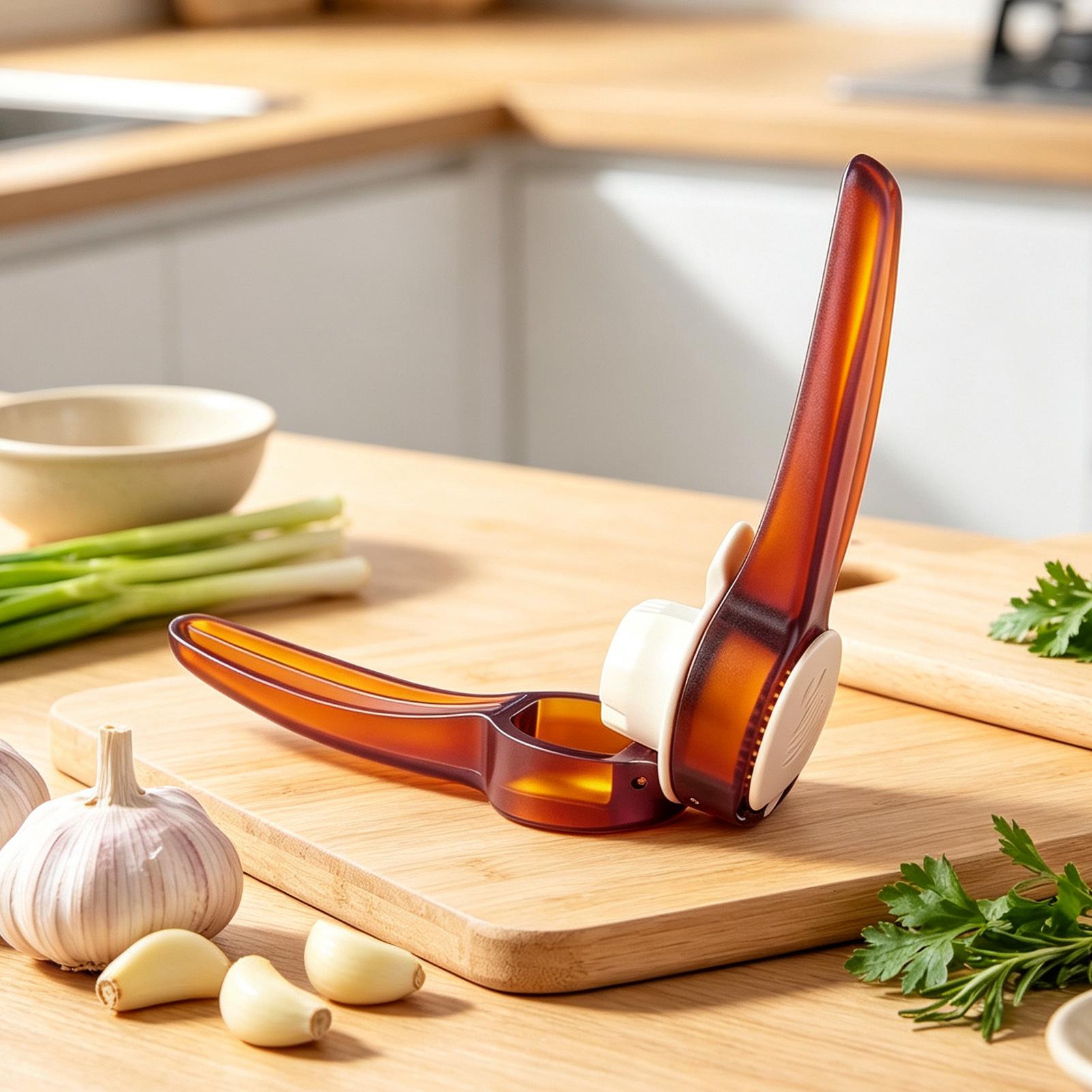 Stainless Steel Garlic Press 2 - Meal Prep Restaurant recension och pris