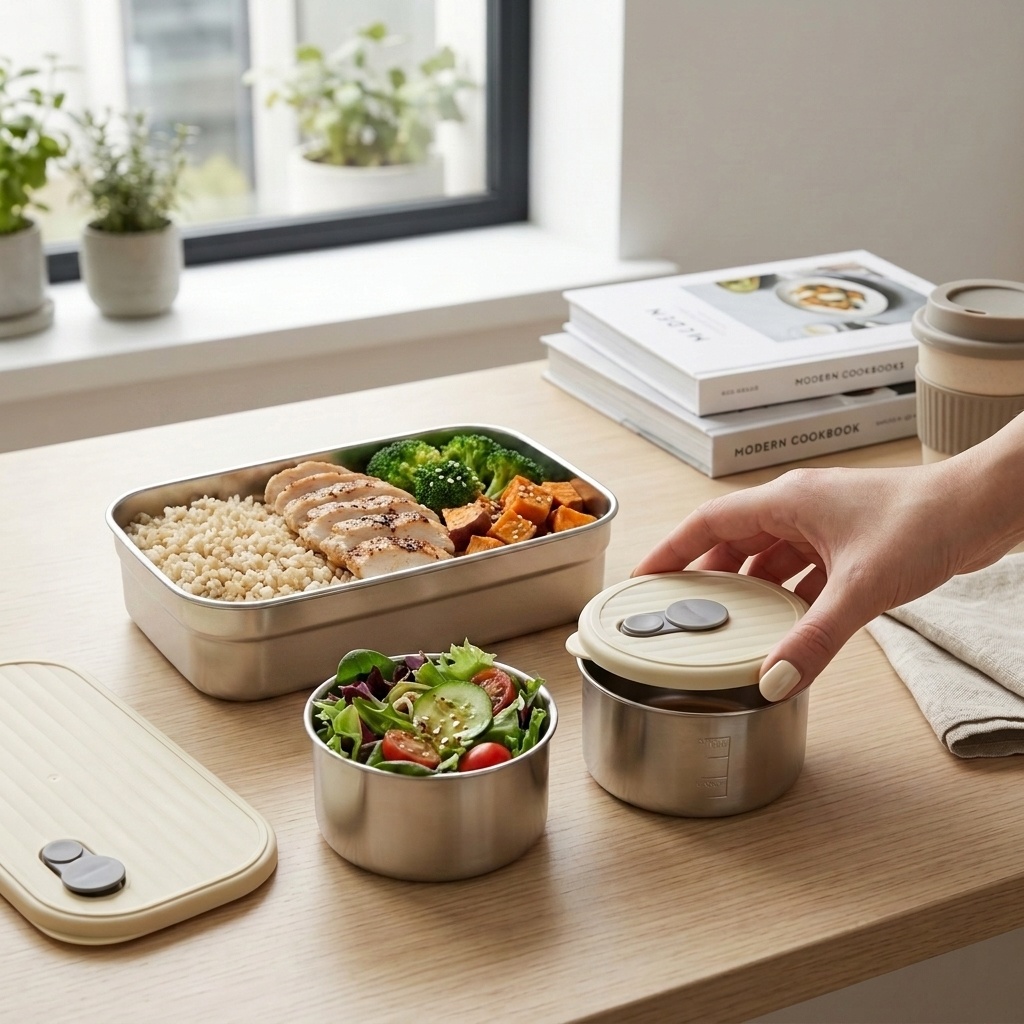 Microwave Safe 304 Stainless S - Meal Prep Ideas recension och pris