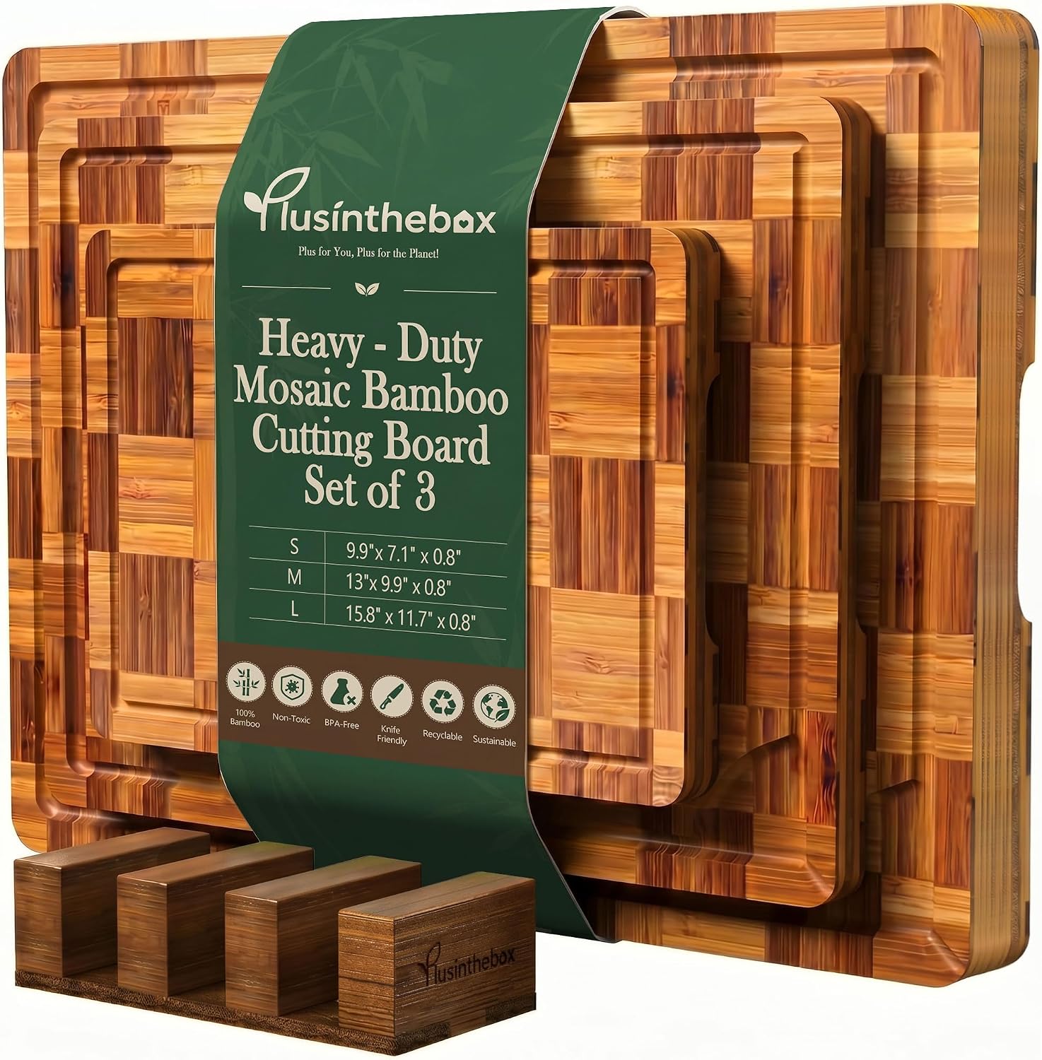 Checkered Cutting Board Set wi - Meal Prep Cutting recension och pris