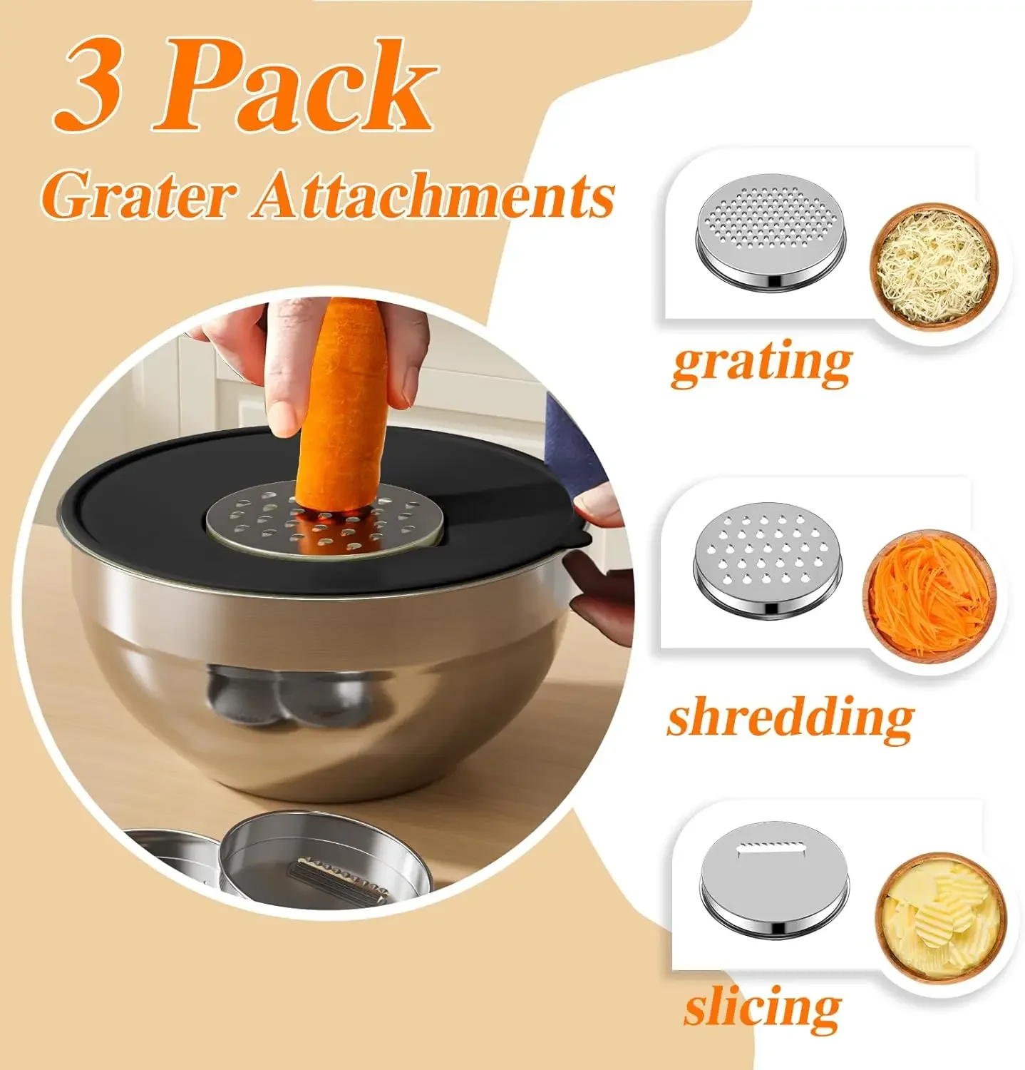 6Pcs Stainless Steel Mixing Bo - Meal Prep Kitchen recension och pris