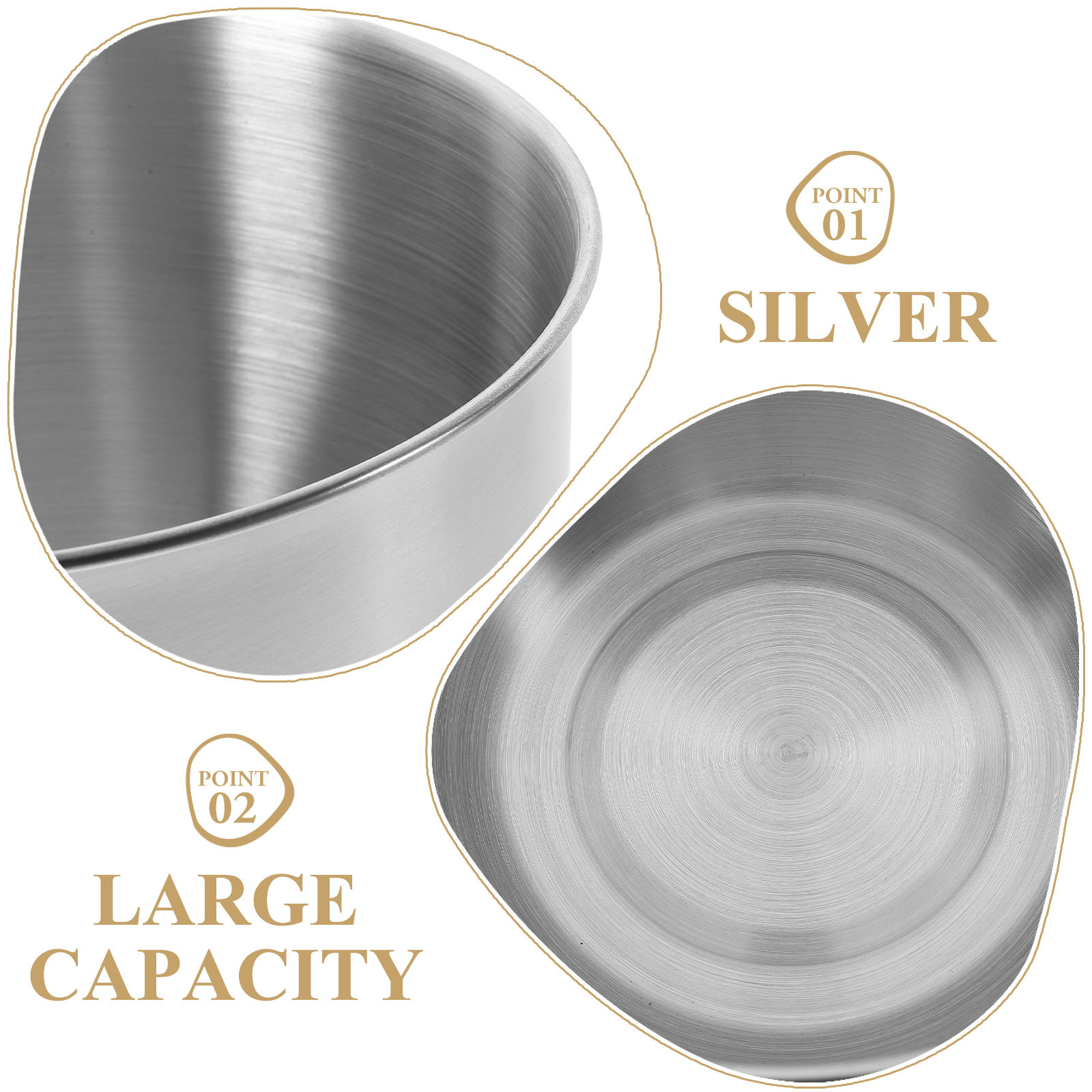 Deep Stainless Steel Mixing Bo - Meal Prep Kitchen recension och pris